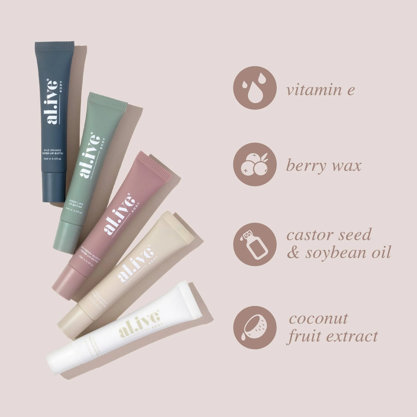 Alive Body Tinted Lip Butter - Wild Orange