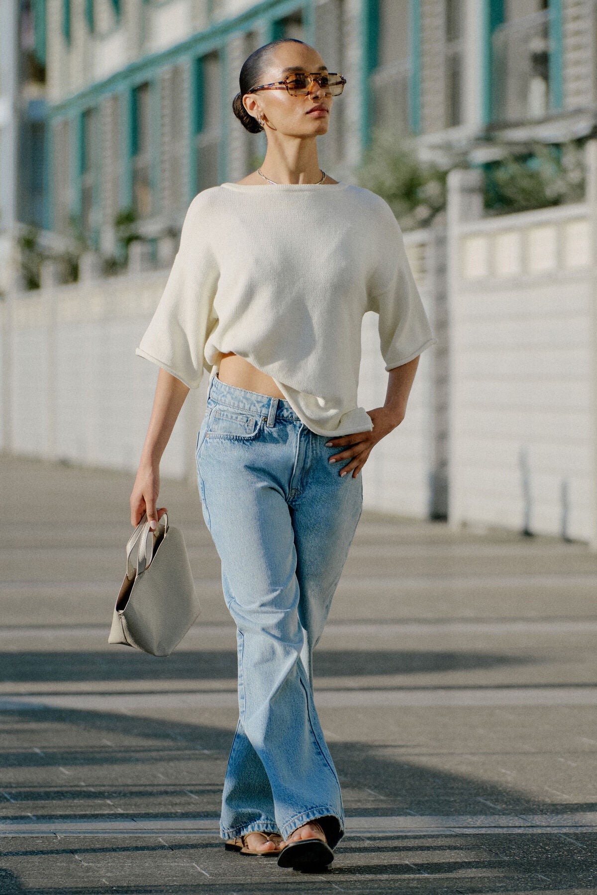 Ceres Life Loose Straight Jean - vintage blue