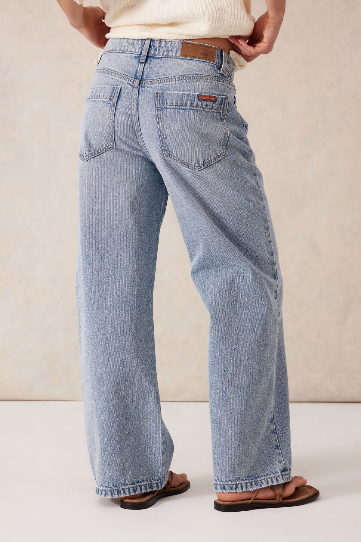 Ceres Life Loose Straight Jean - vintage blue