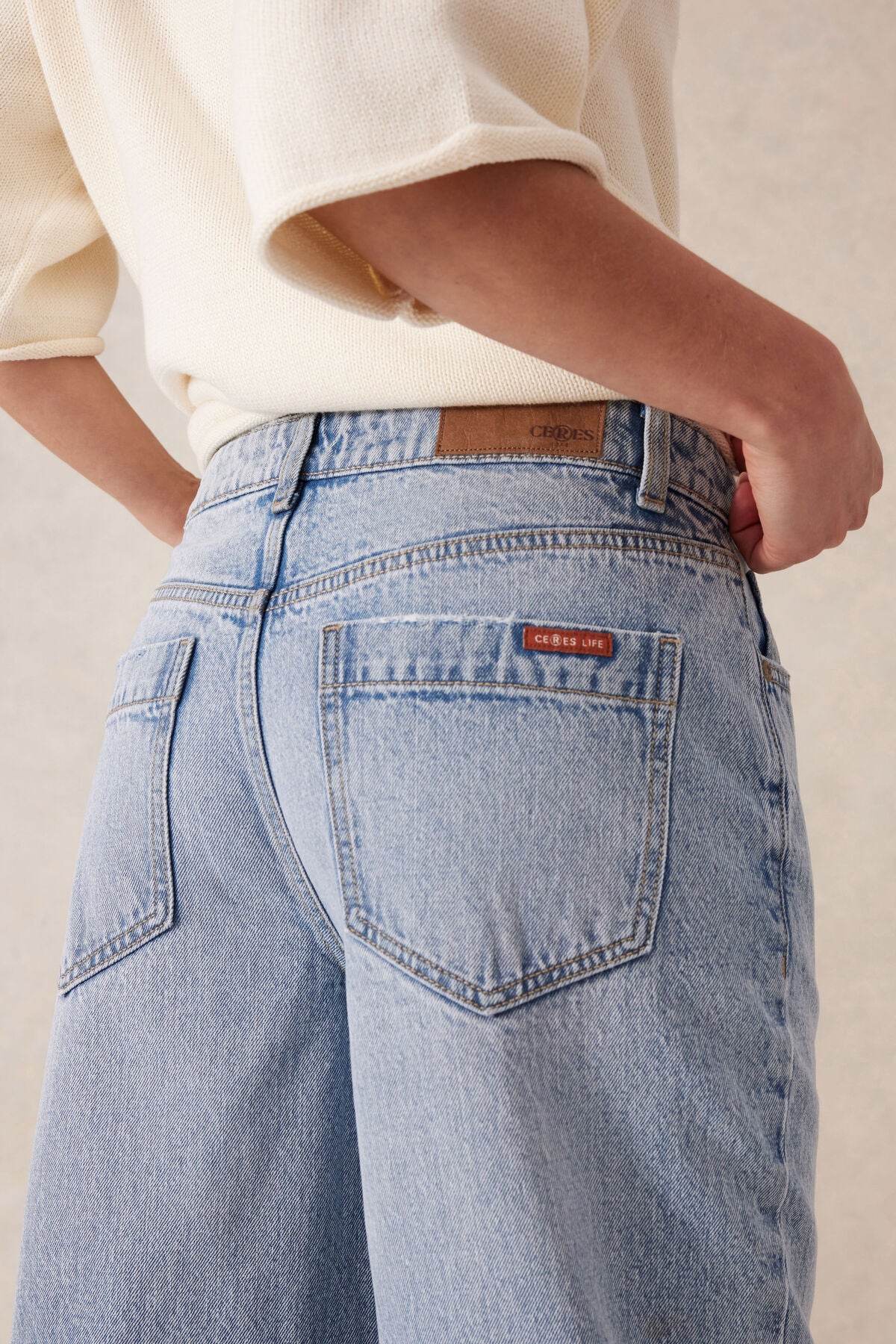 Ceres Life Loose Straight Jean - vintage blue