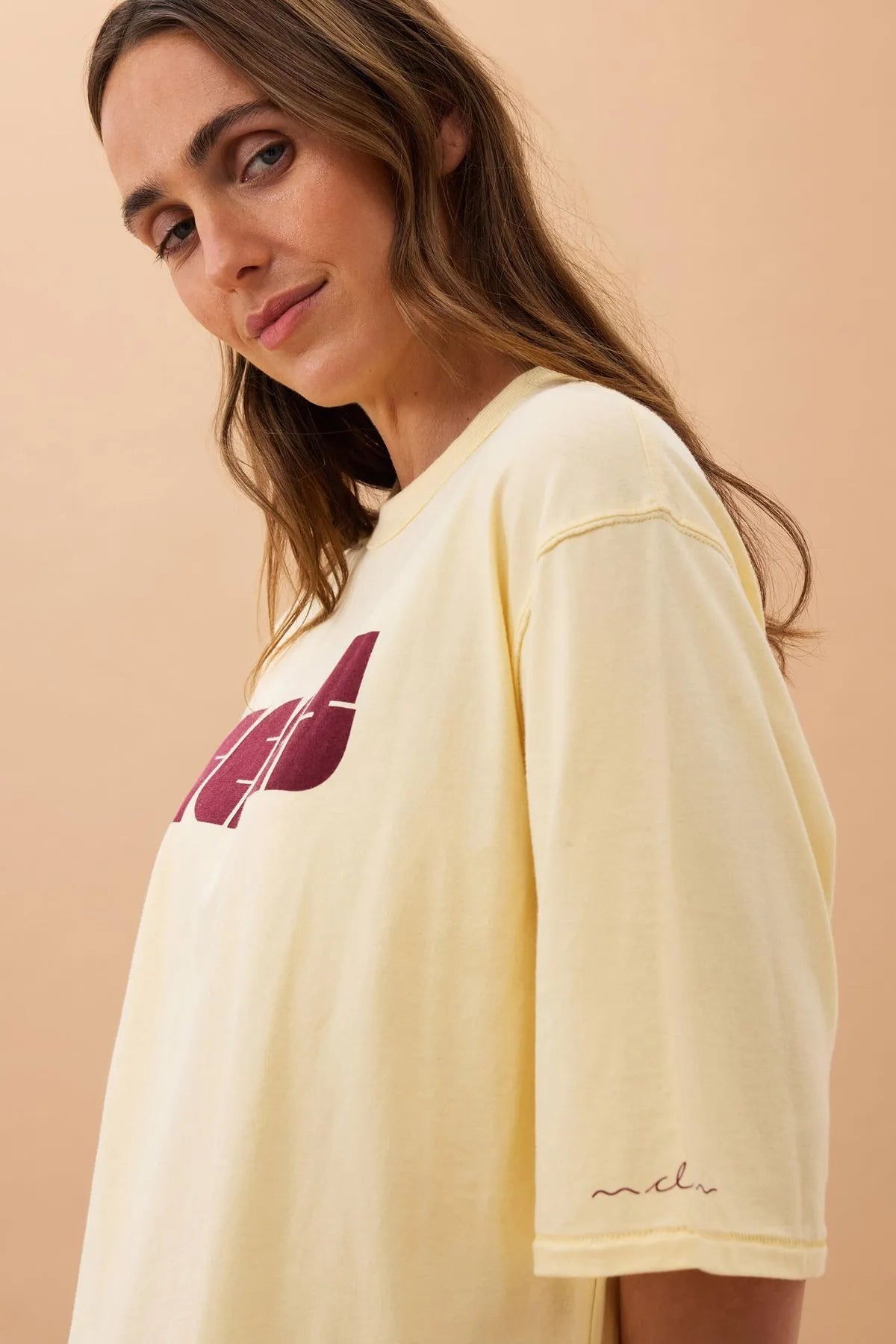 Ceres Liv Oversized Tee - sunny tint/ceres abstract