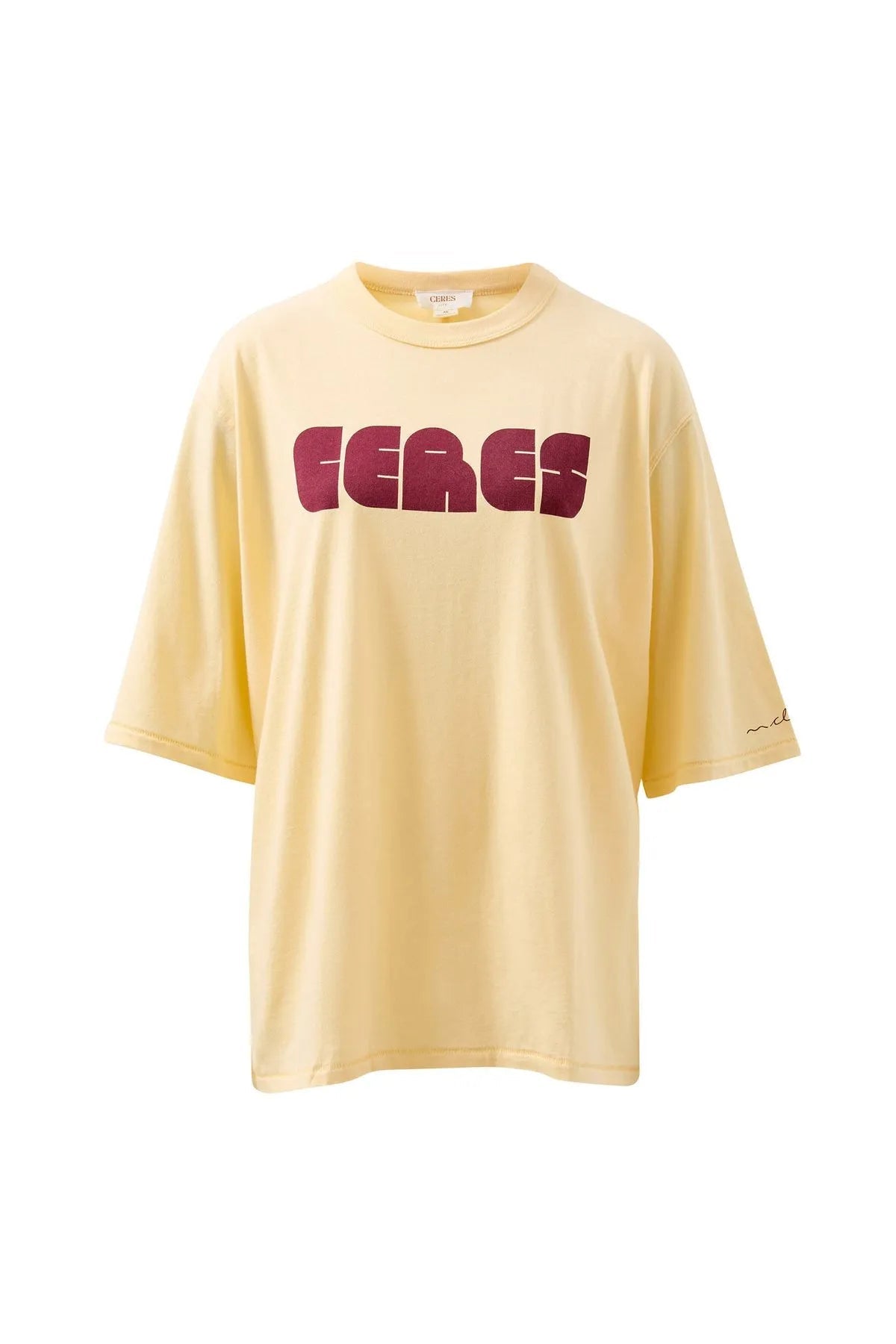 Ceres Liv Oversized Tee - sunny tint/ceres abstract