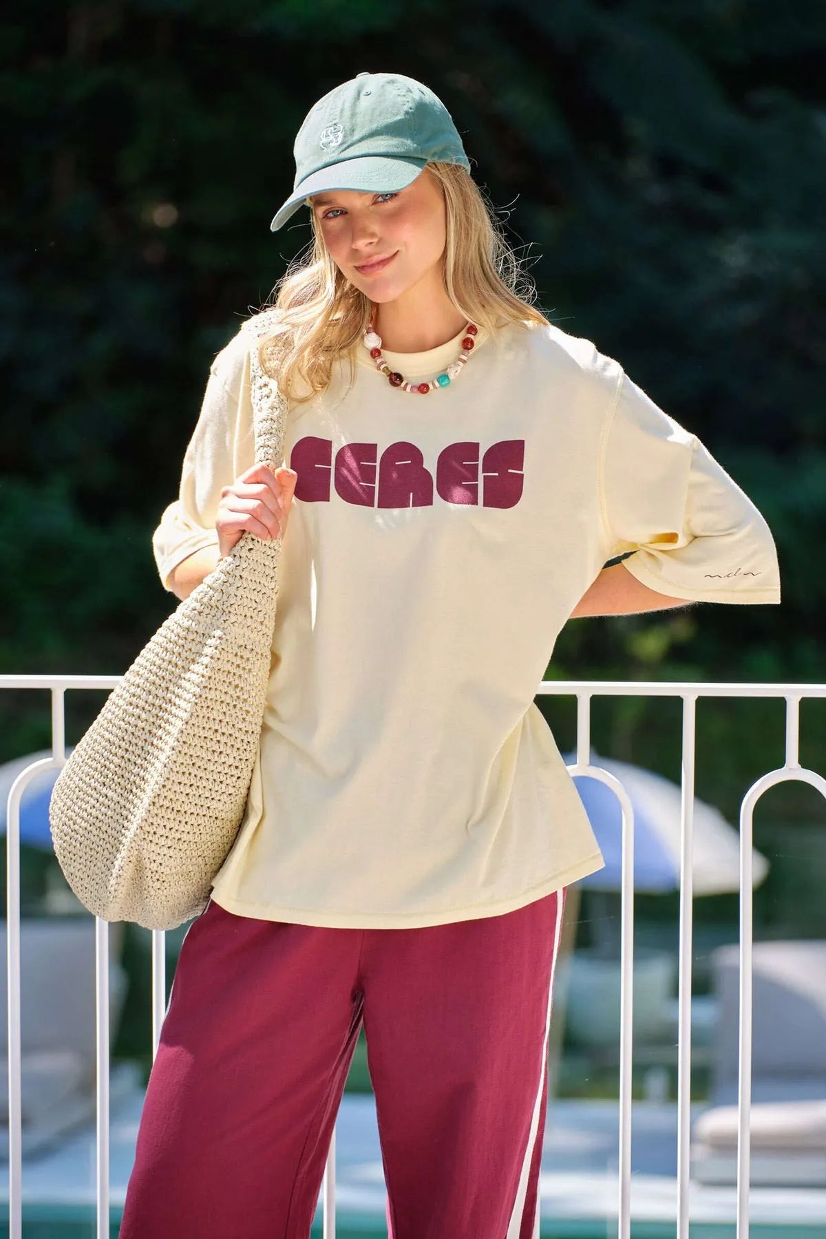 Ceres Liv Oversized Tee - sunny tint/ceres abstract