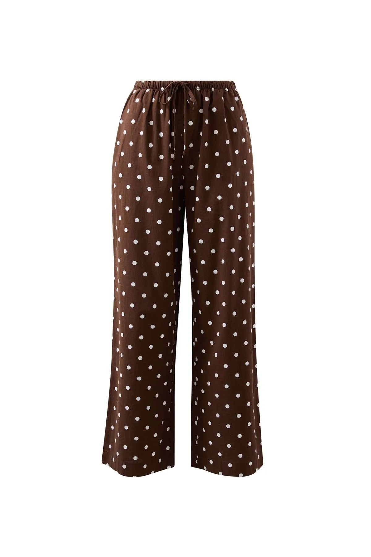 Ceres Resort Pant - choc polka dot