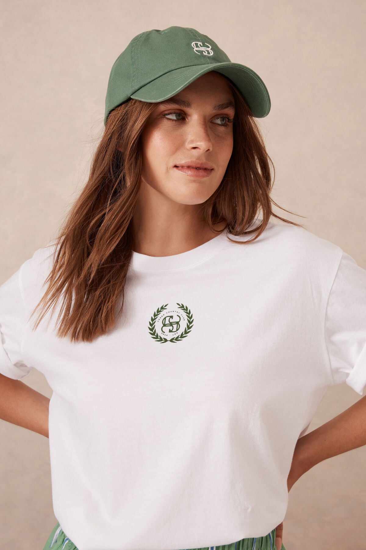 Ceres Life Monogram Cap - forest green