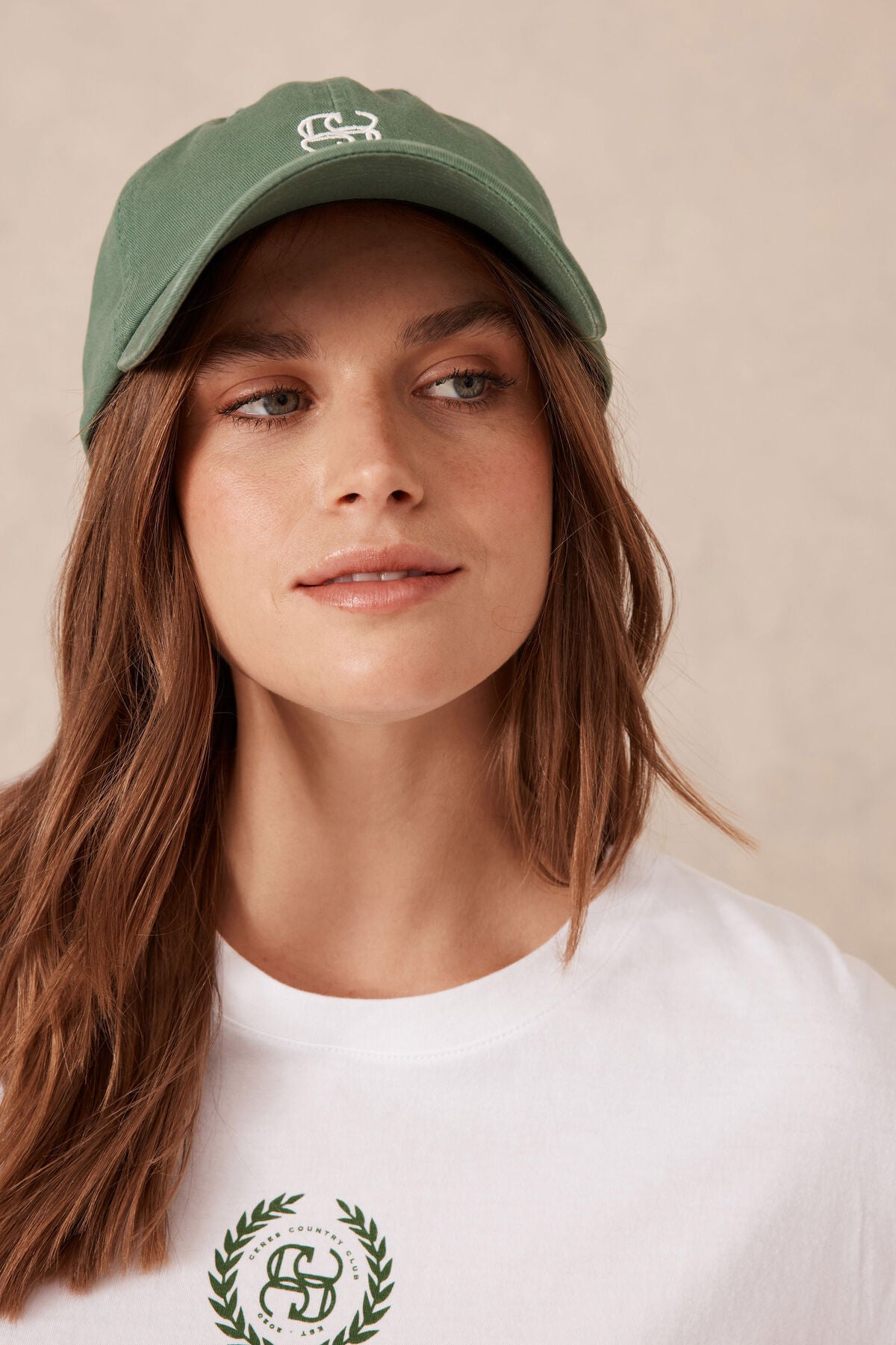 Ceres Life Monogram Cap - forest green