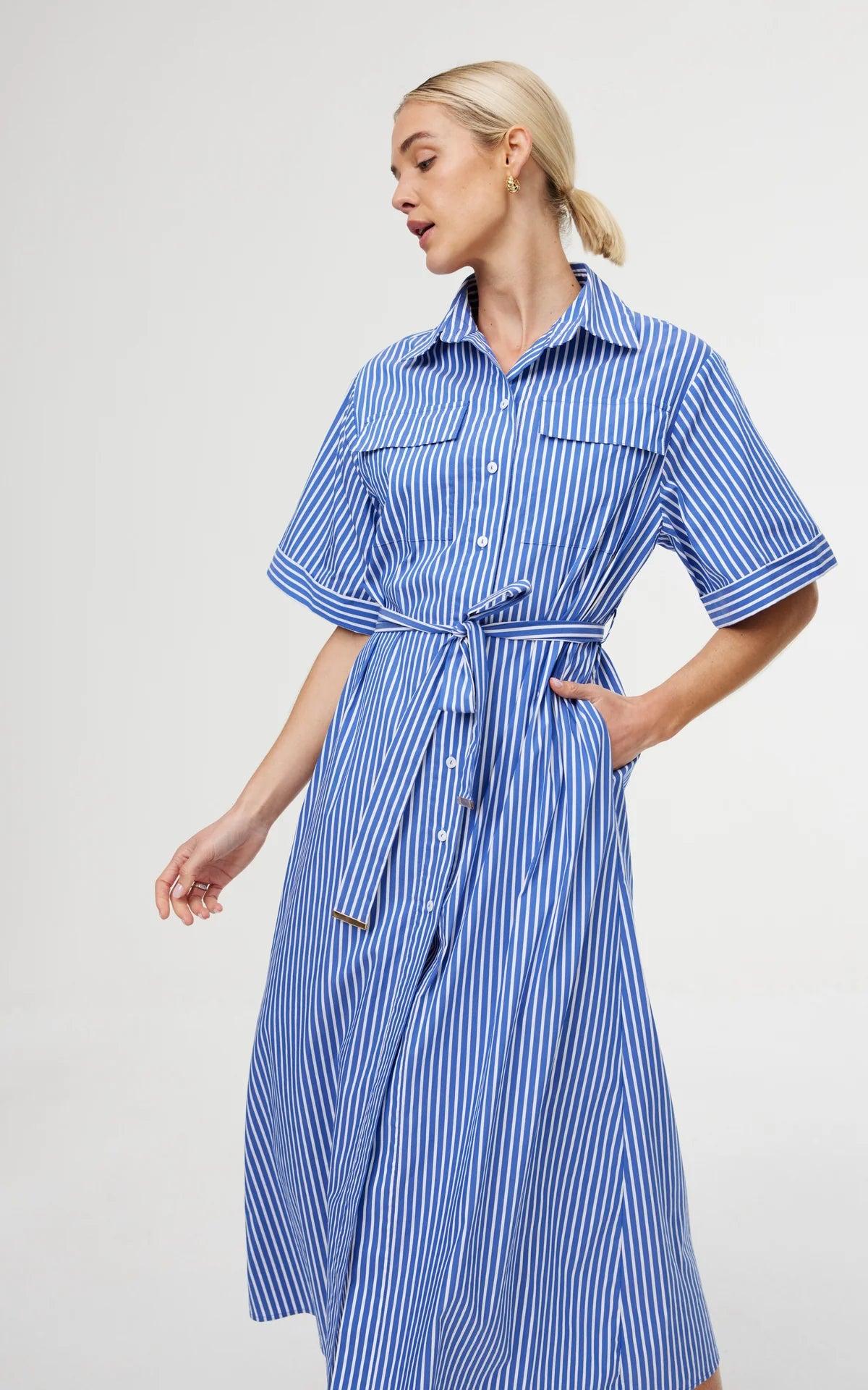 Kinney Emelia Dress - Riveria Stripe