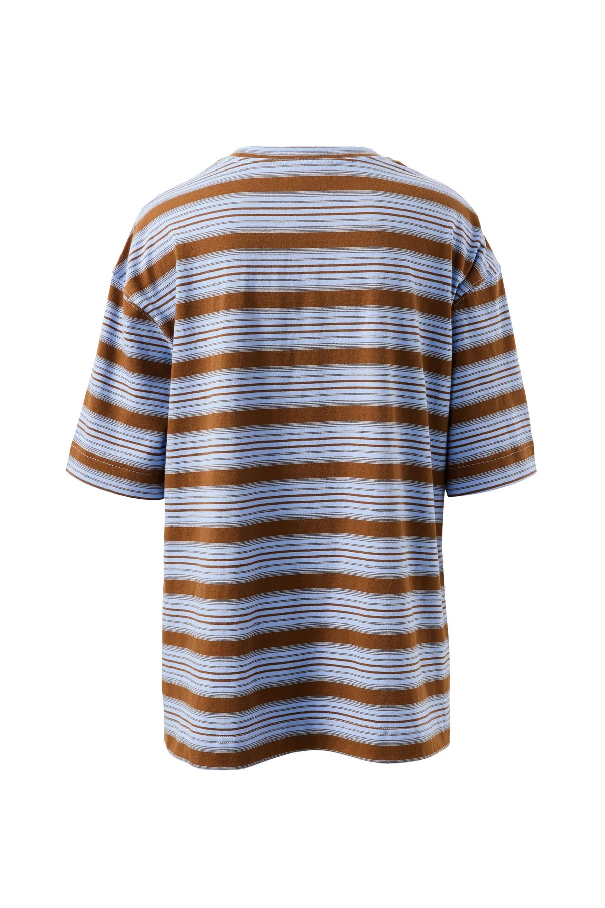 Ceres Marlow Oversized Tunic - skye blue/toffee stripe