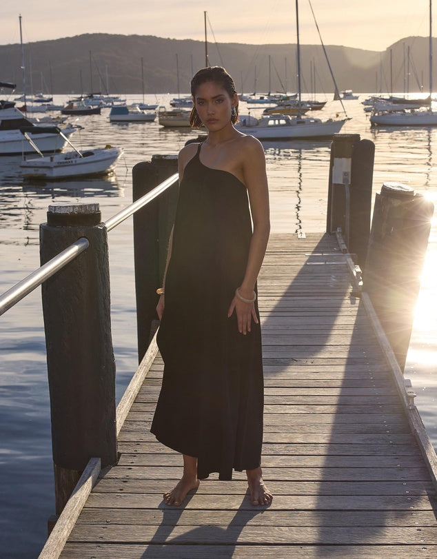 Staple The Label Eva One Shoulder Maxi Dress