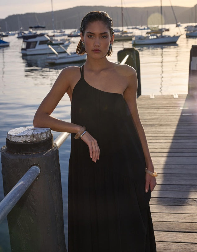 Staple The Label Eva One Shoulder Maxi Dress