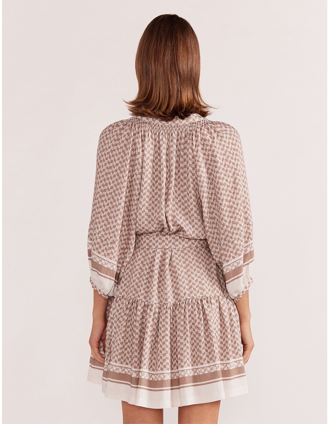 Staple The Label Soleil Smock Dress Beige