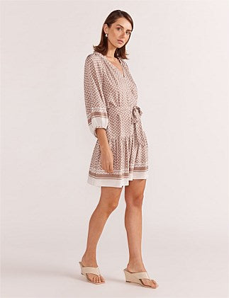 Staple The Label Soleil Smock Dress Beige