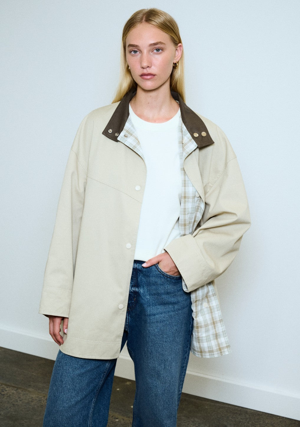 Little Lies Rylan Reversible Parka - stone/khaki