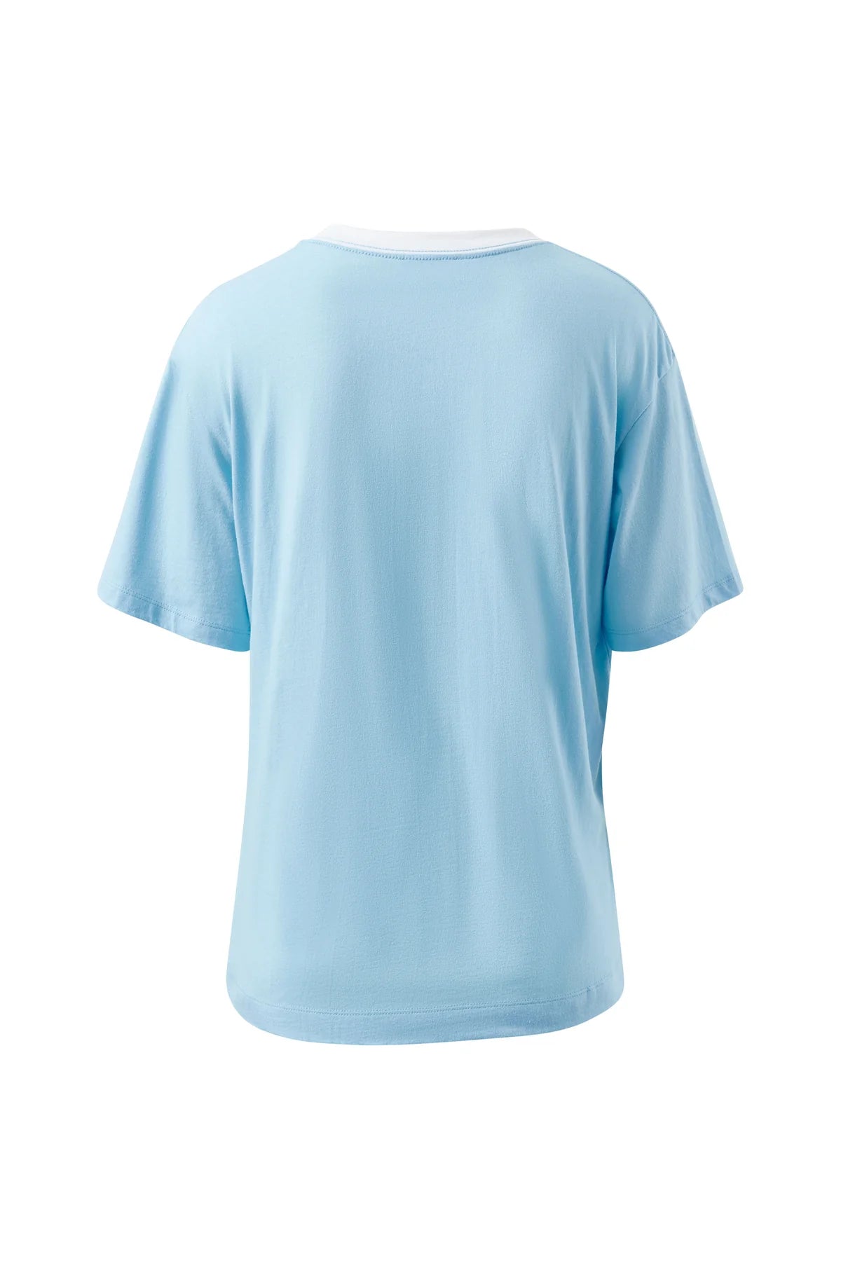 Ceres Stevie Slouchy Tee - fresh blue/basil varsity