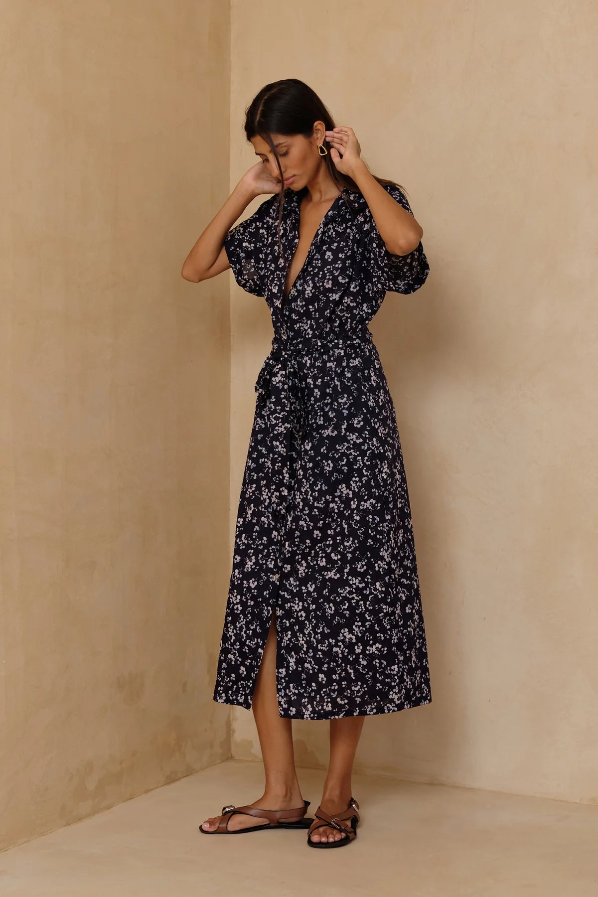 LILYA Jolene Dress - bijou floral navy