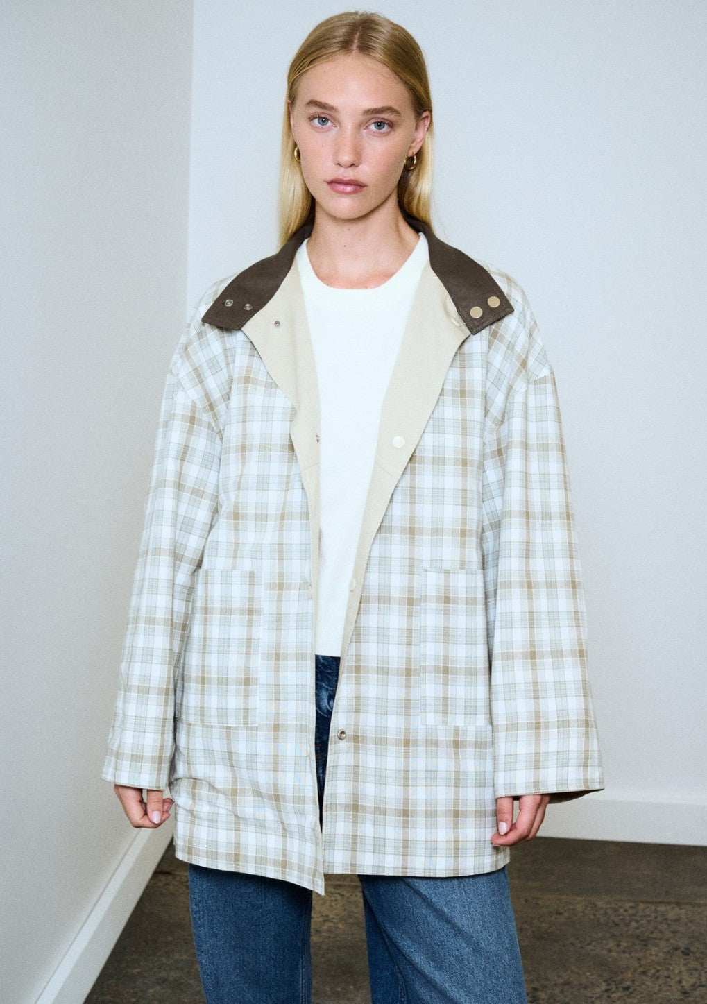 Little Lies Rylan Reversible Parka - stone/khaki