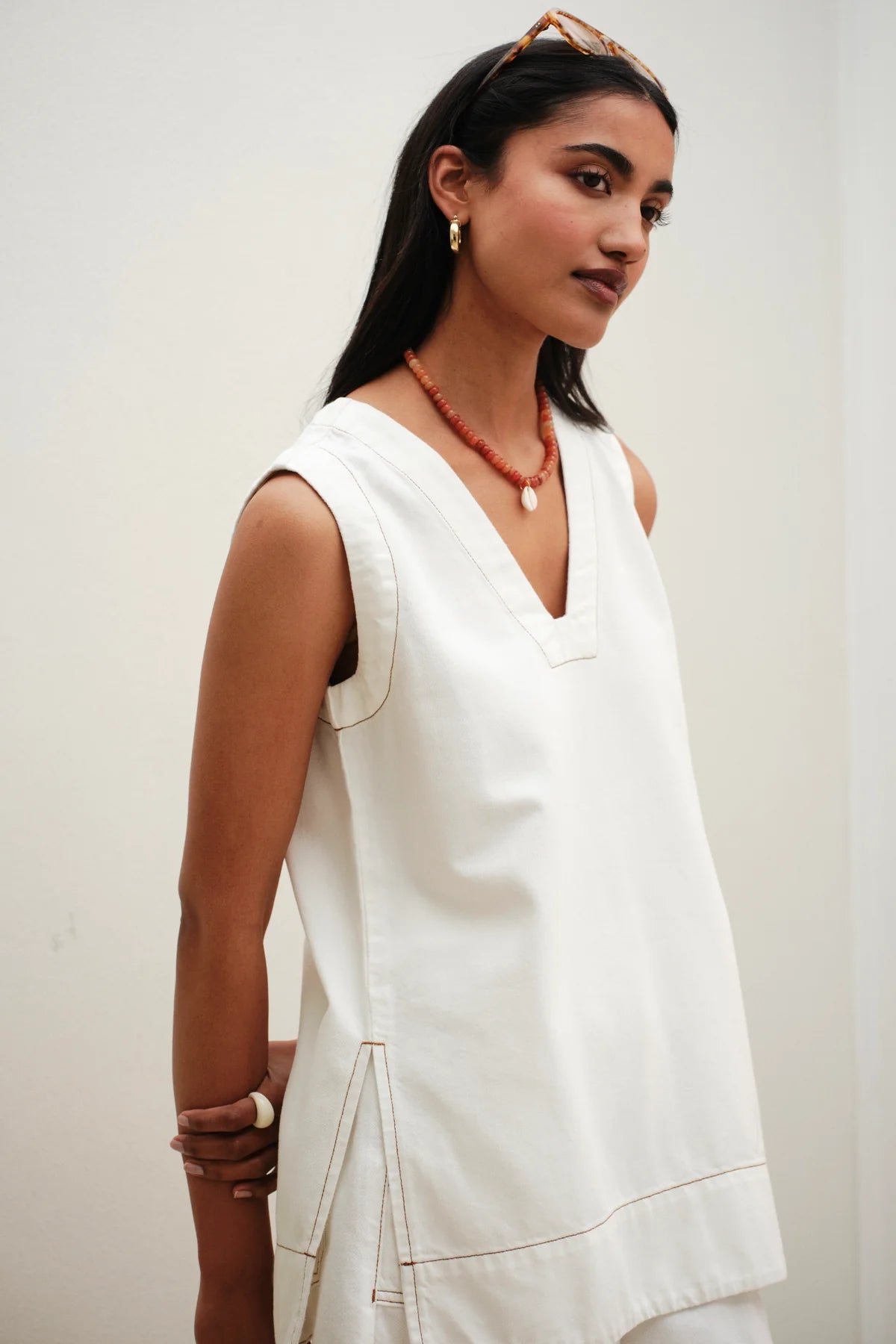 Ceres Winnie Tunic - fresh ecru