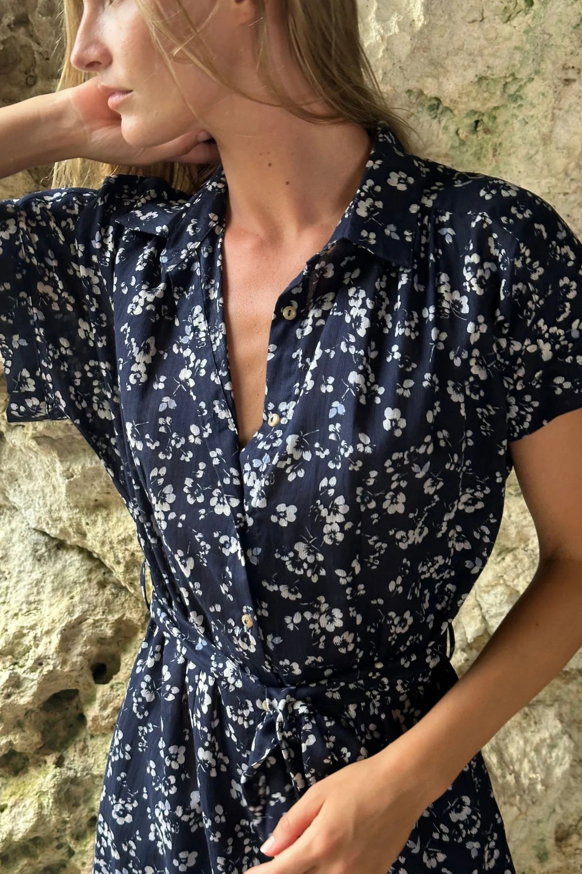 LILYA Jolene Dress - bijou floral navy