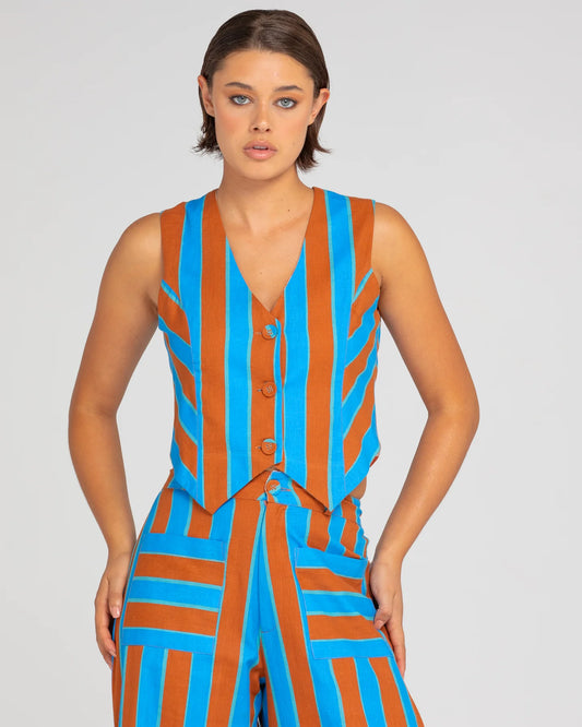 Boom Shankar Ailana Vest / Cabana Stripe