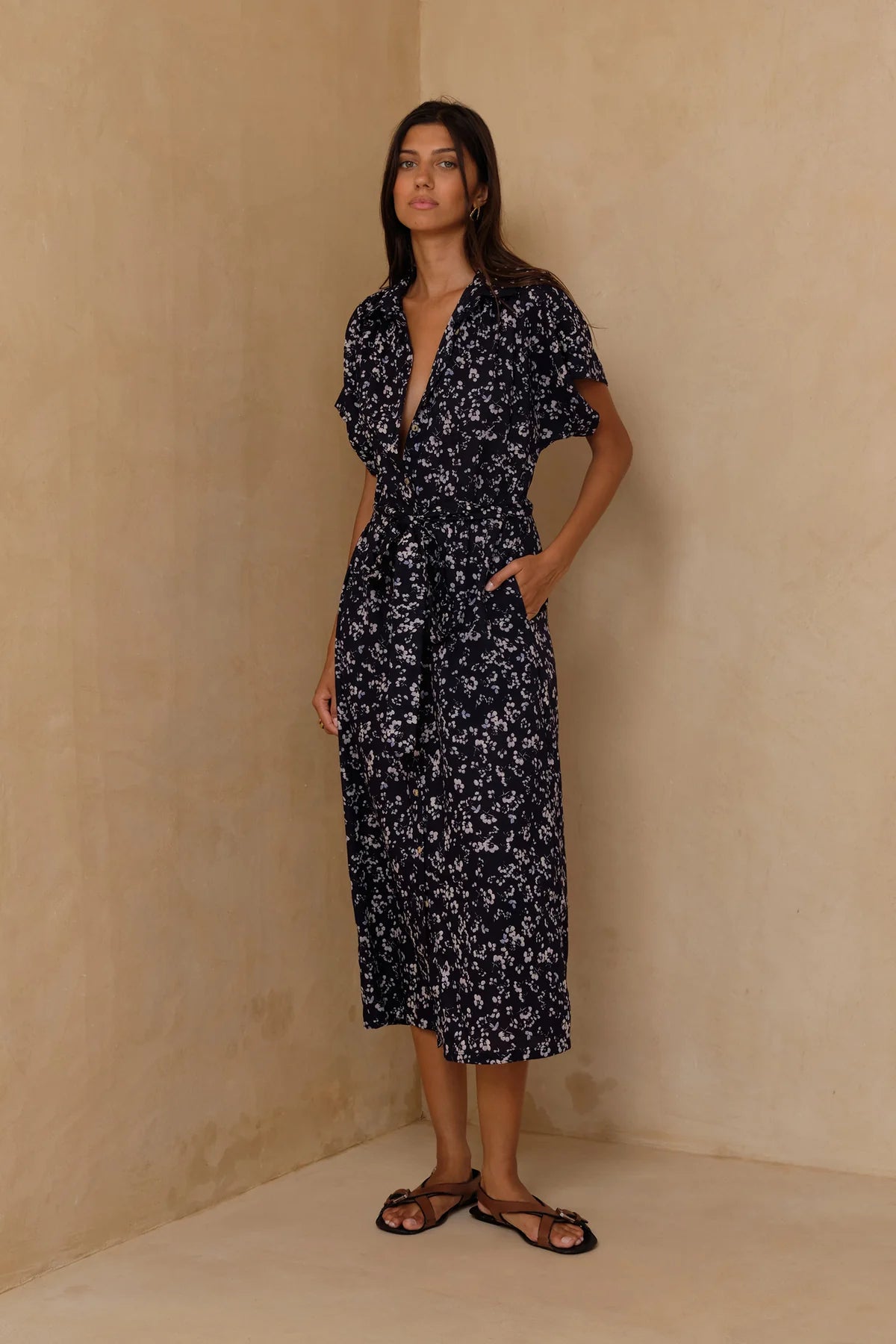 LILYA Jolene Dress - bijou floral navy