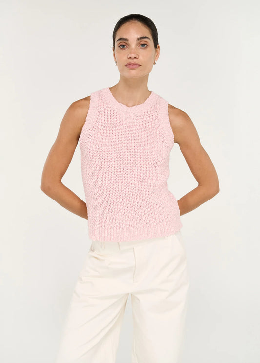 Staple the Label Cove Knit Tank in Soft Pink