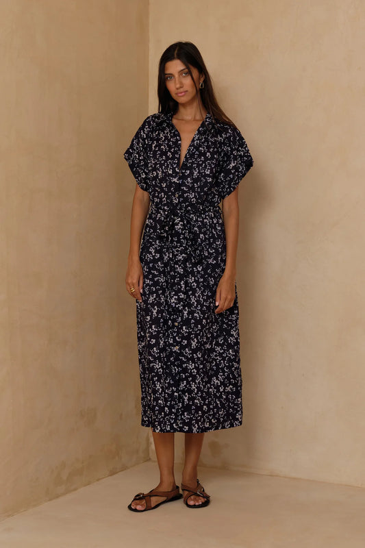 LILYA Jolene Dress - bijou floral navy