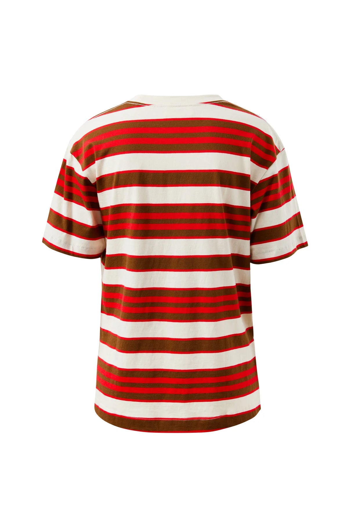 Ceres Stevie Slouchy Tee - red/toffee stripe