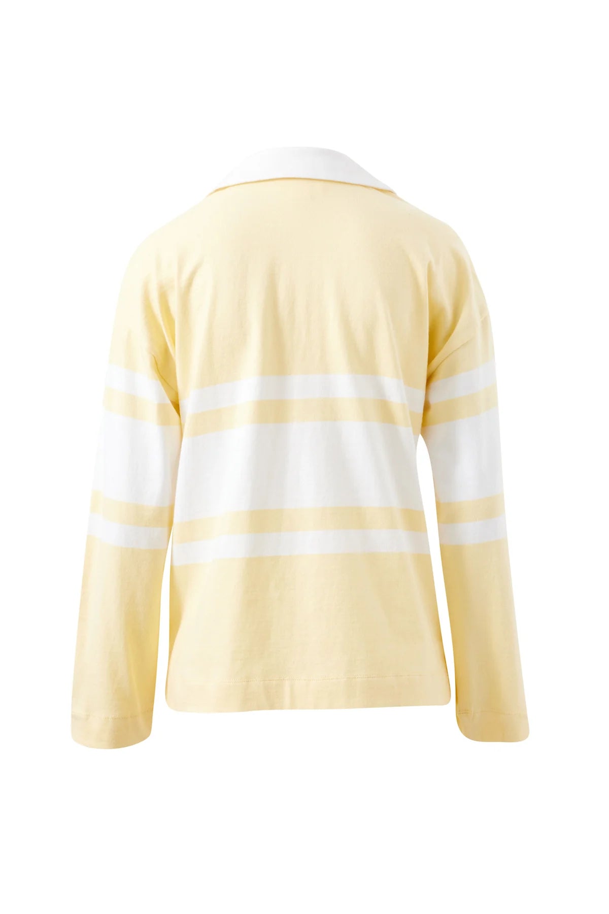 Ceres Shelby Slouchy Rugby Top - butter/white placement stripe