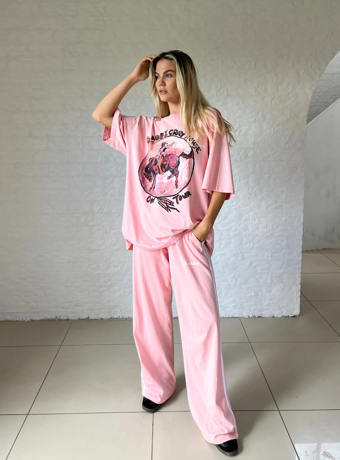 Sabbi The Store - The Chido Pants - Pink Crazy Horse