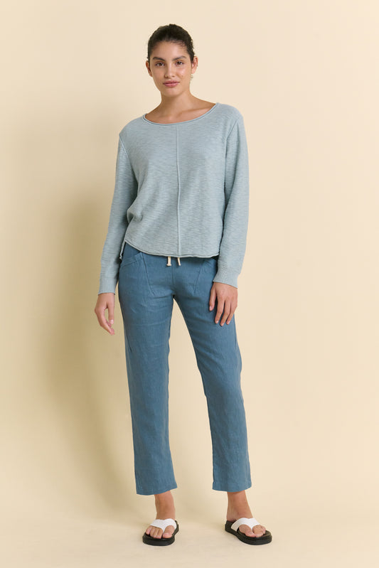 Little Lies Luxe Linen Pant - teal