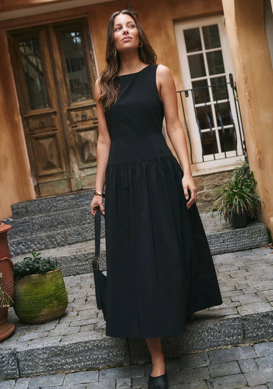 stories be told - Results Structured Maxi Dress - black