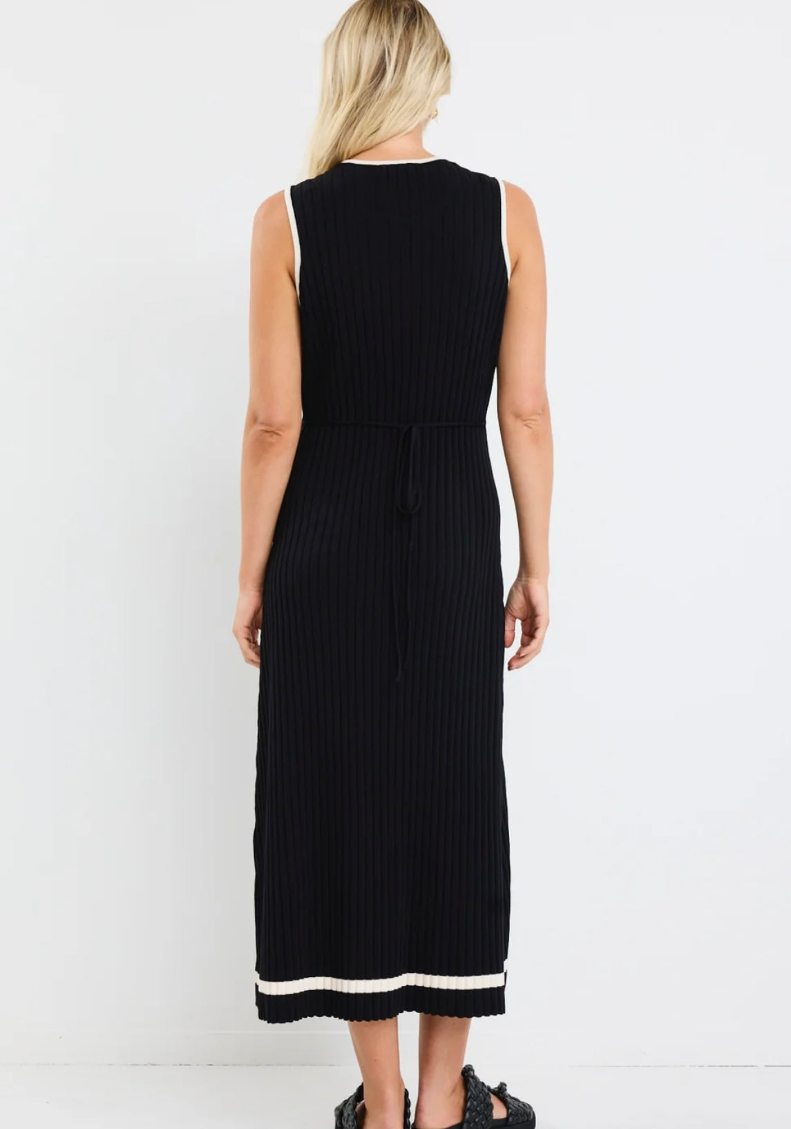 stories be told - Vanity Rib Sleeveless Knit Maxi Dress -