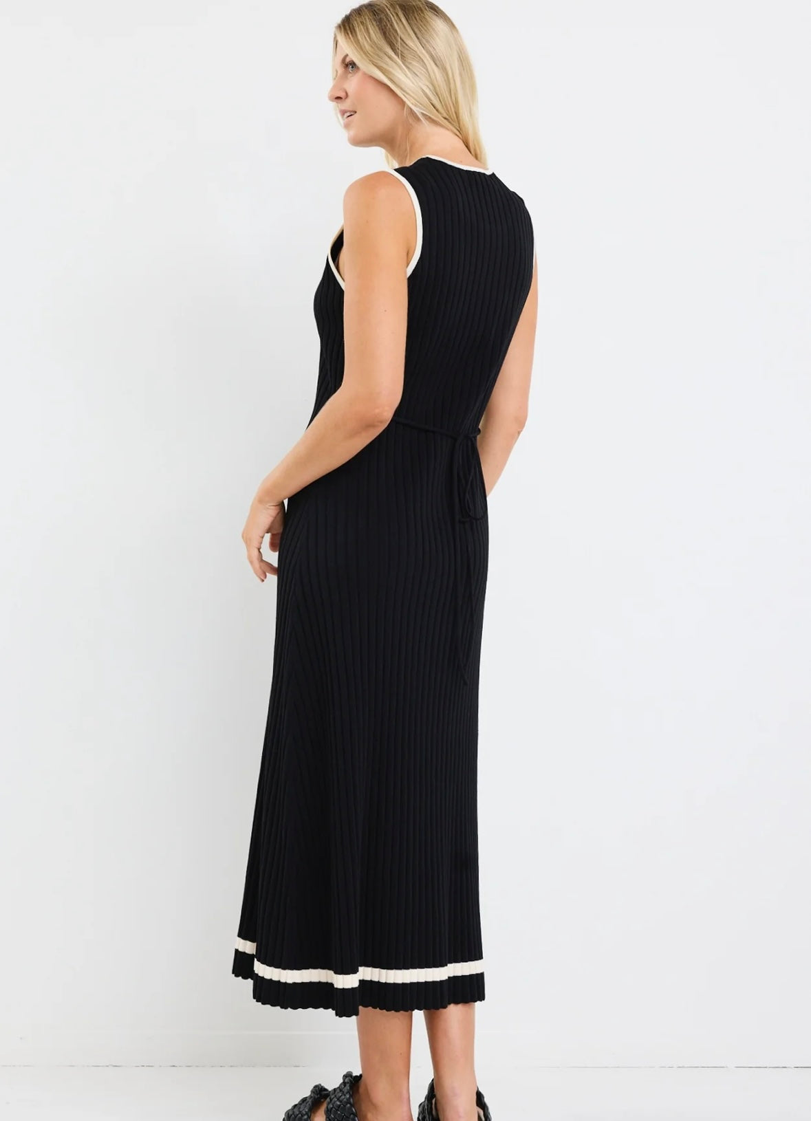 stories be told - Vanity Rib Sleeveless Knit Maxi Dress -