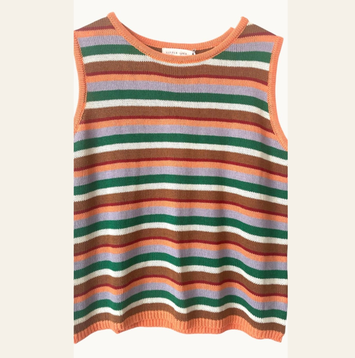 Little Lies the Label Bayside Tank - orange