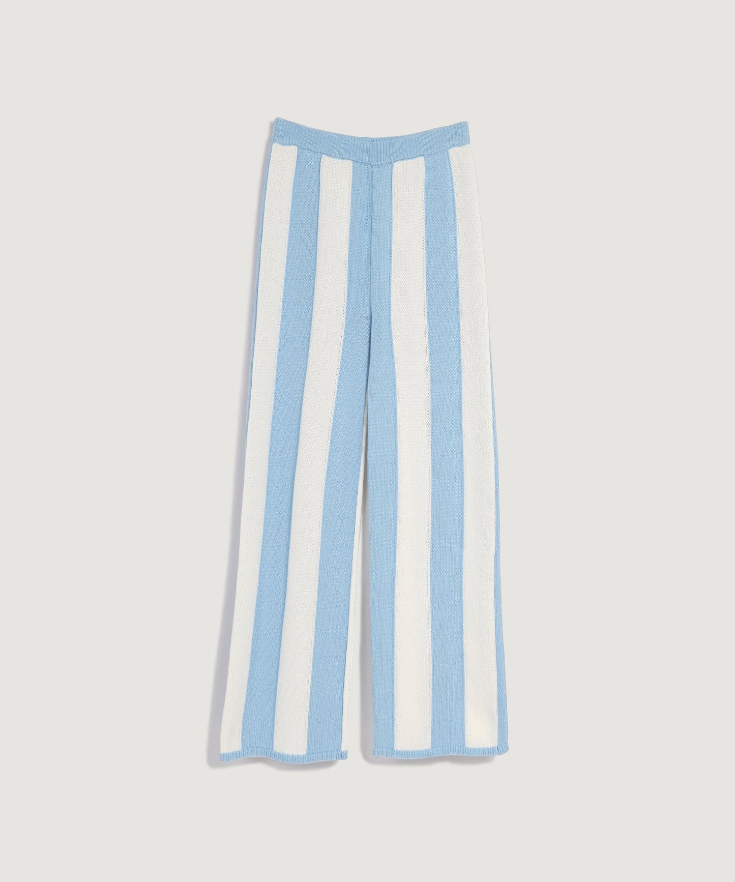 Holiday Shop Blue Striped Knit Pant