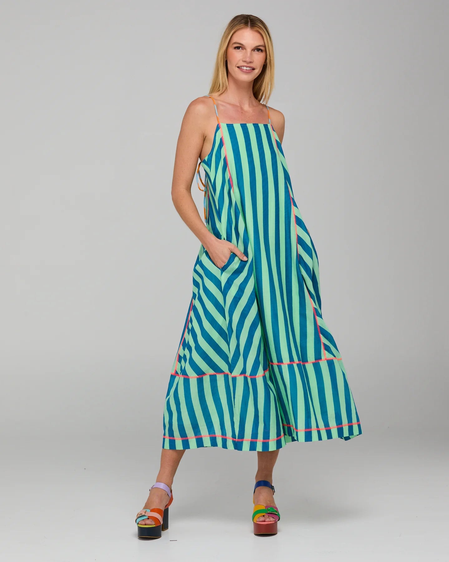 Boom Shankar Sami Dress - capri green