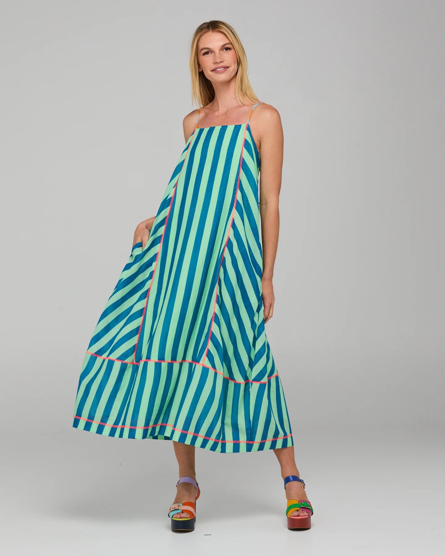 Boom Shankar Sami Dress - capri green