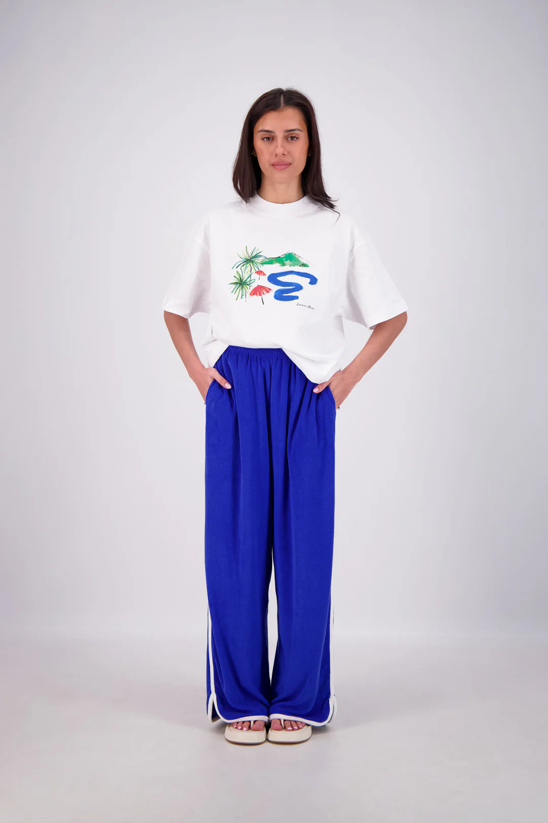 Jasmine Alexa Kuhio Pants - cobalt blue