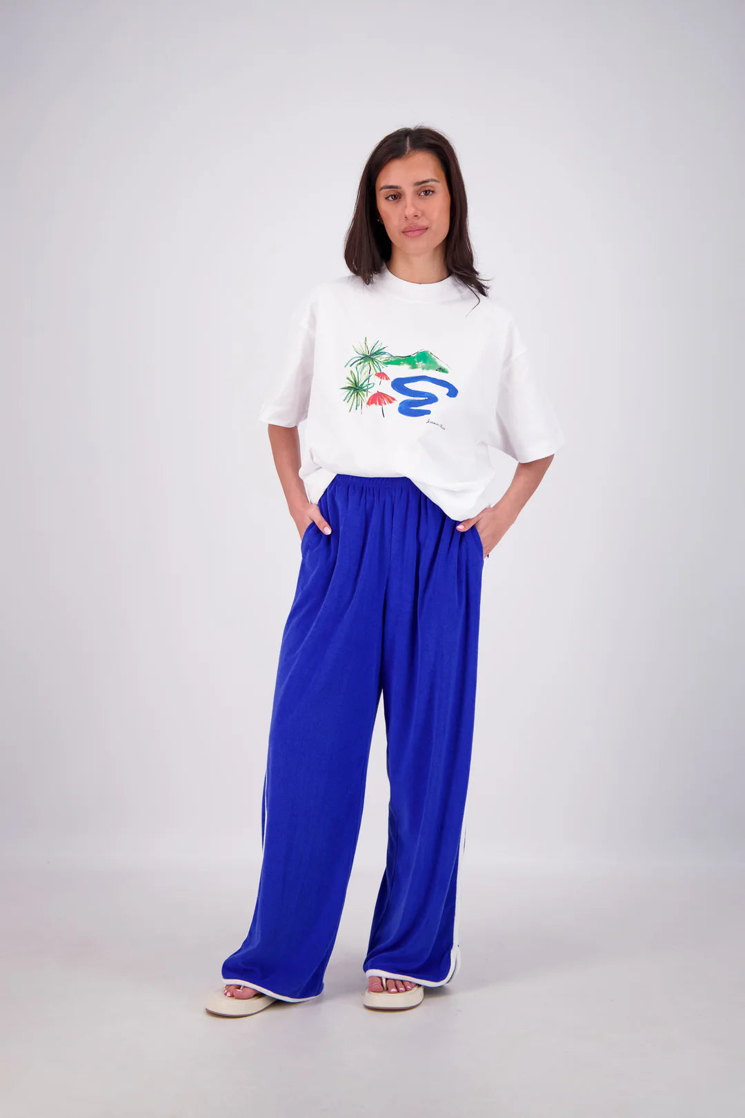 Jasmine Alexa Kuhio Pants - cobalt blue