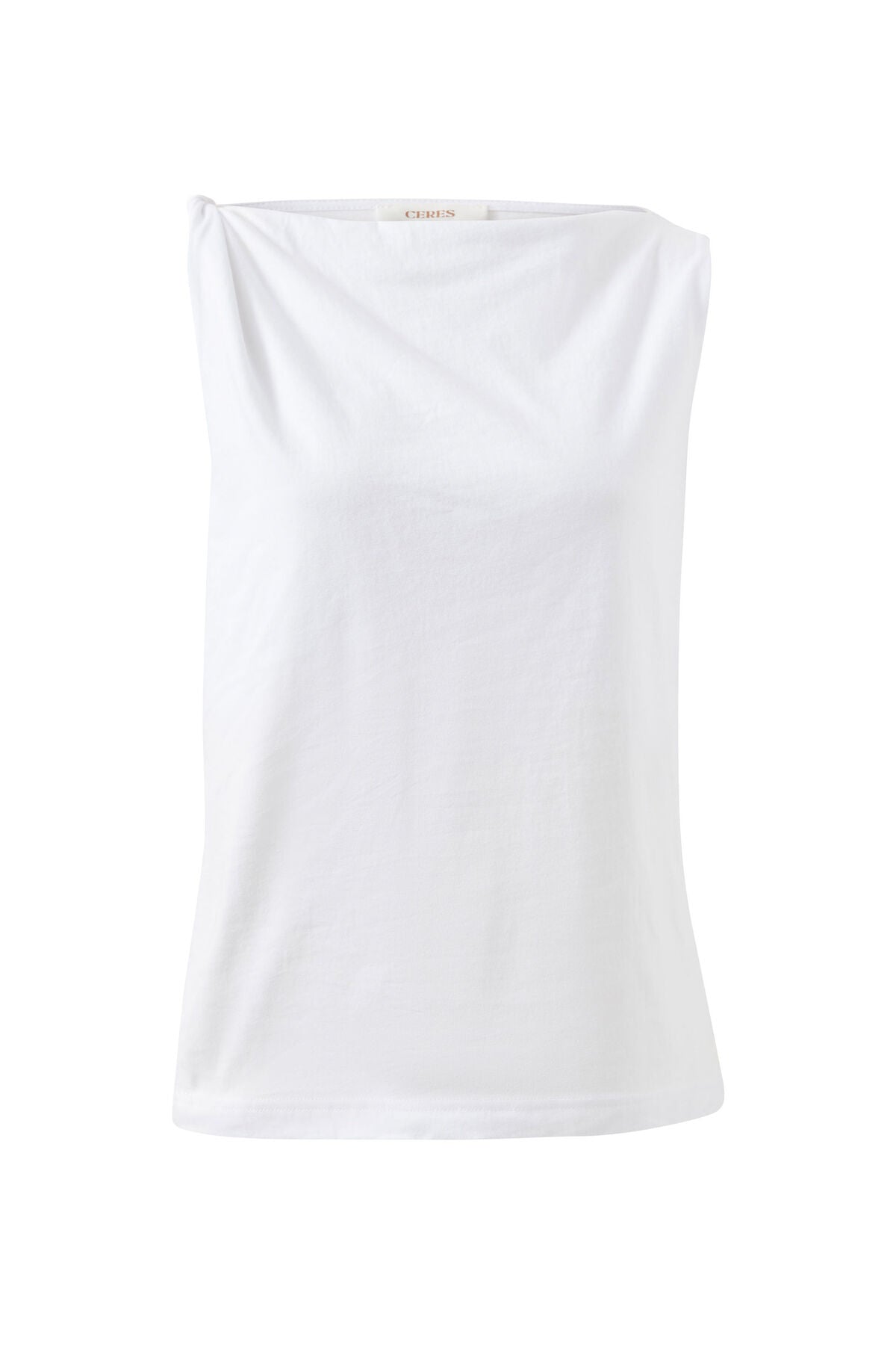 Ceres Tahlia Twist Strap Tank - white