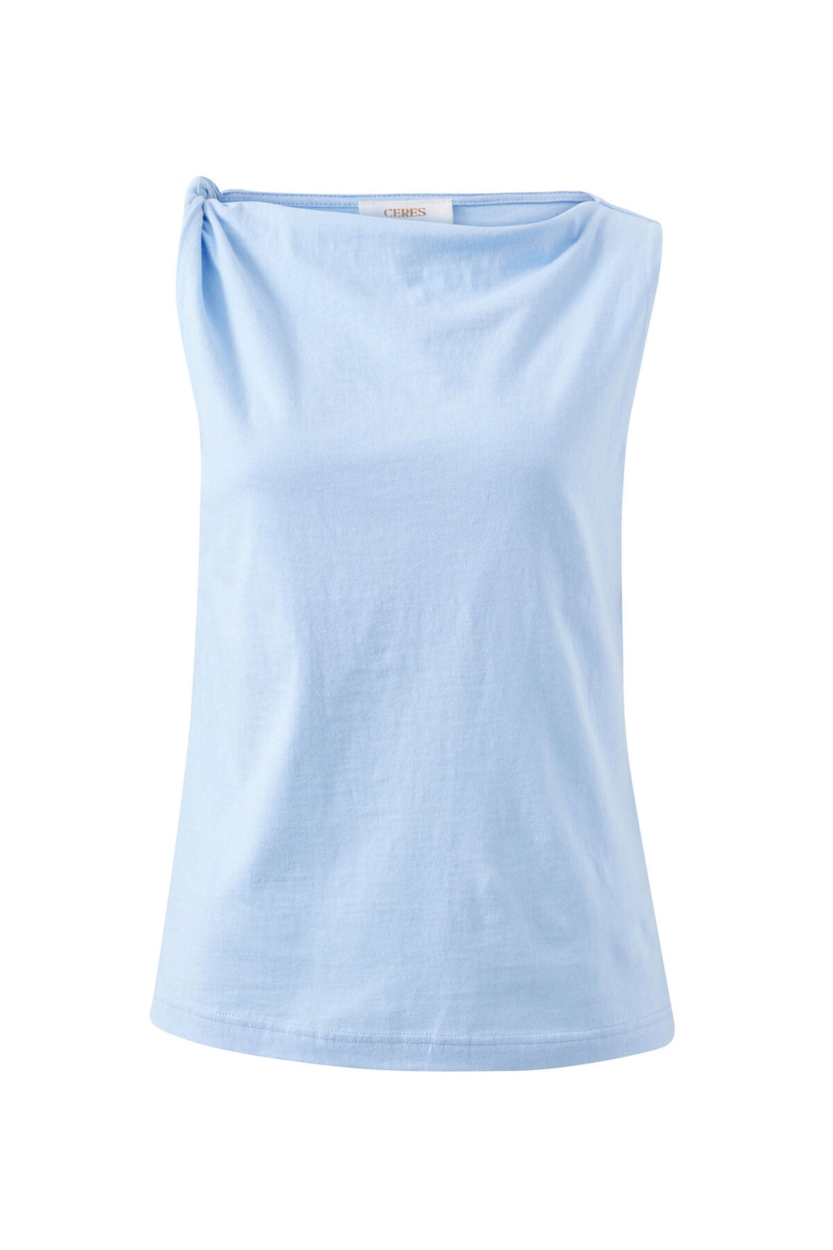 Ceres Tahlia Twist Strap Tank - china blue