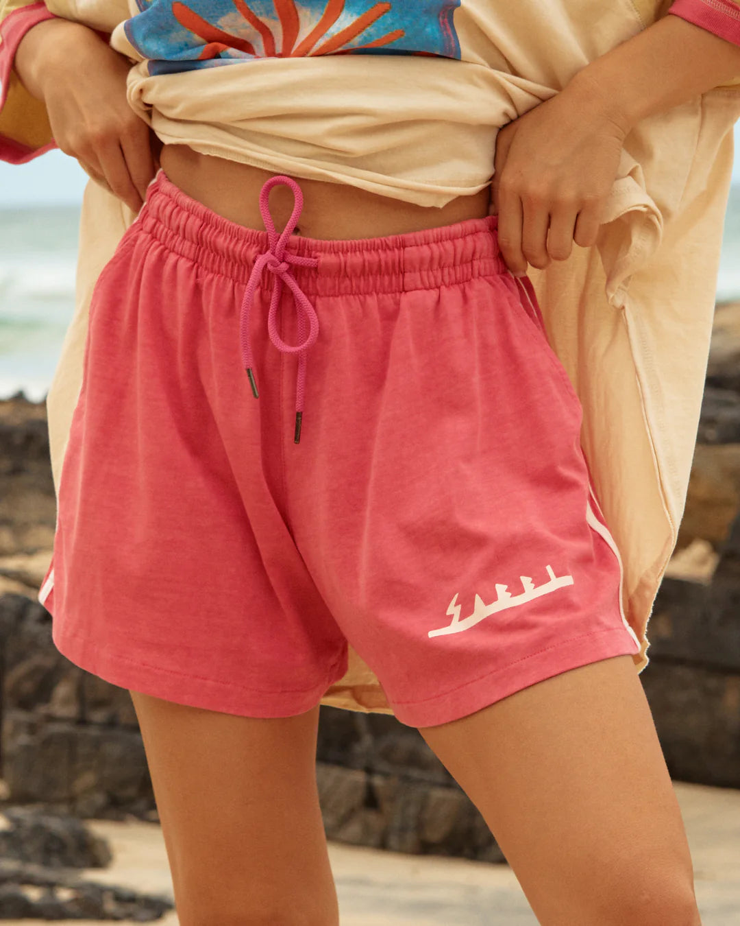Sabbi The Chido Shorts - Seas The Day - peach