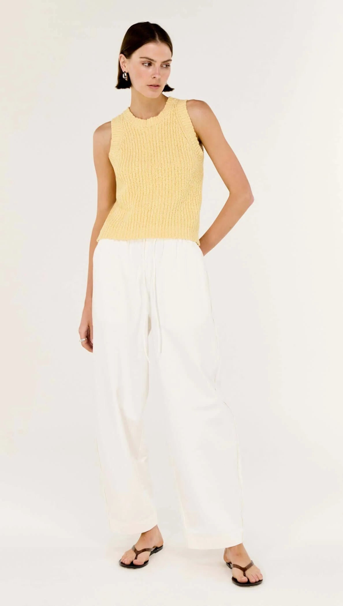 Staple the Label Portia Relaxed Pant - white