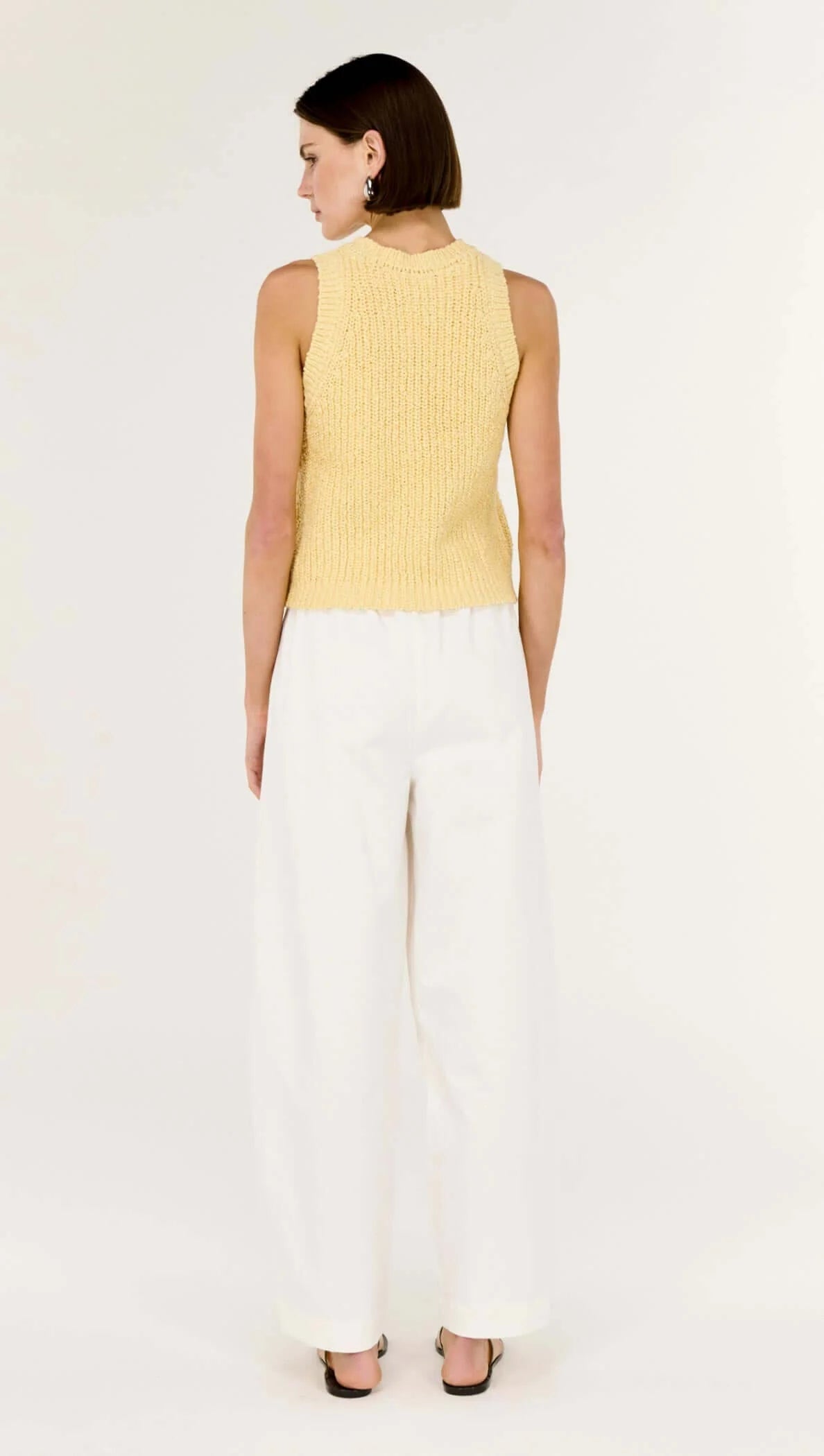 Staple the Label Cove Knit Tank - butter yellow