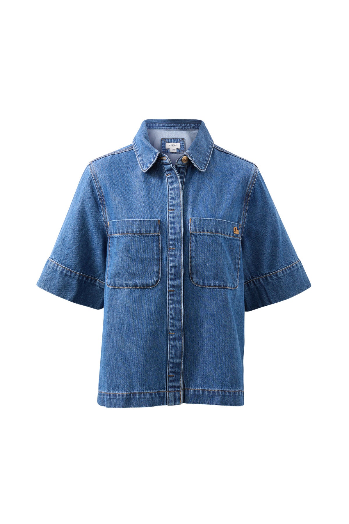Ceres Noa Short Sleeve Shirt - fresh indigo