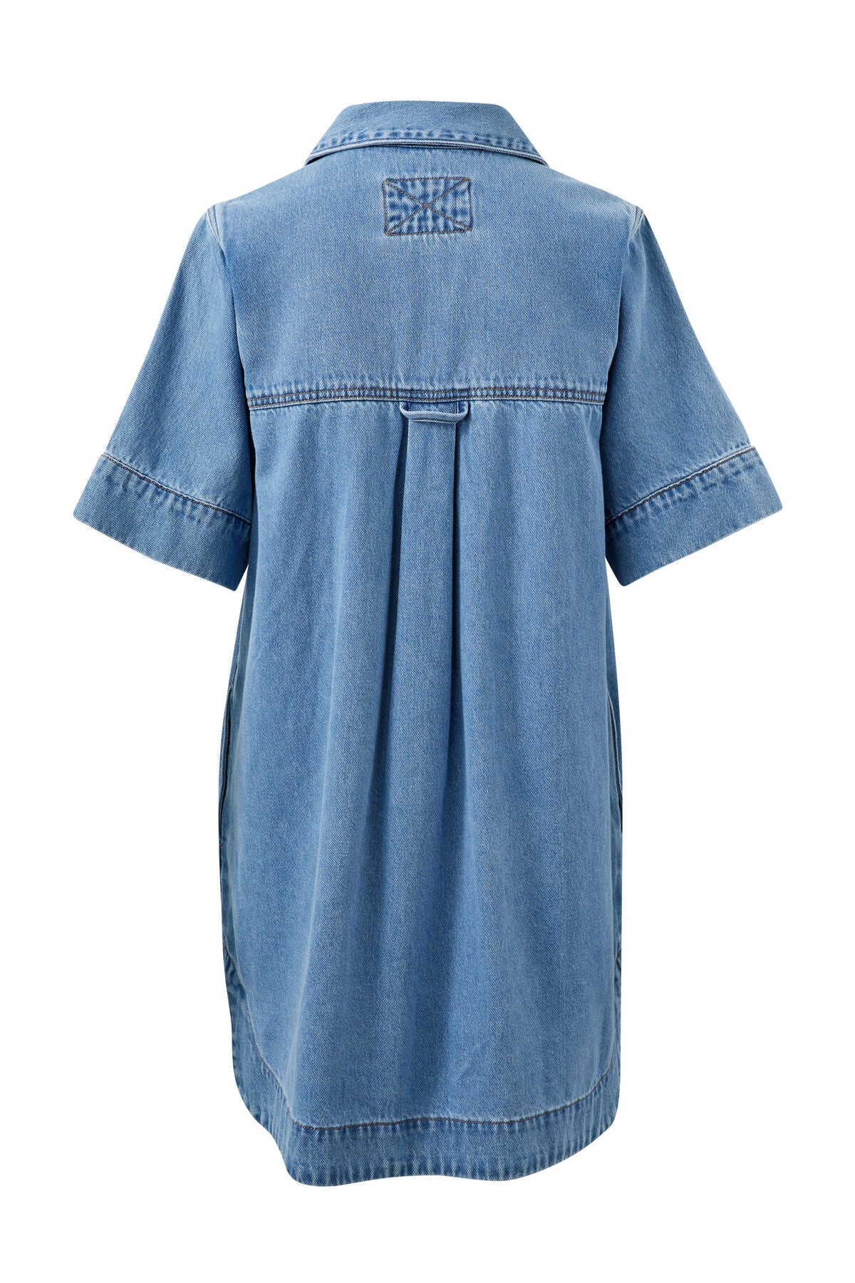 Ceres Sammy Relaxed Shirt Dress - mid vintage blue