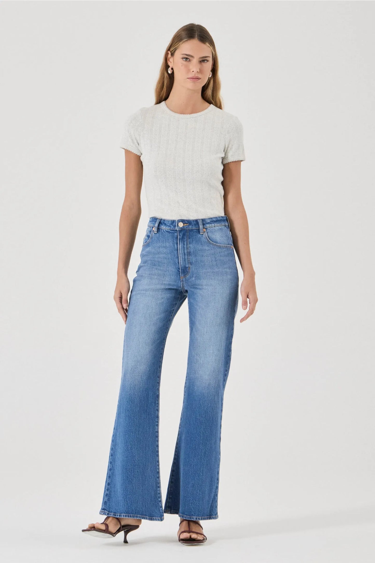 Rolla’s Eastcoast Flare Jean - silverlake