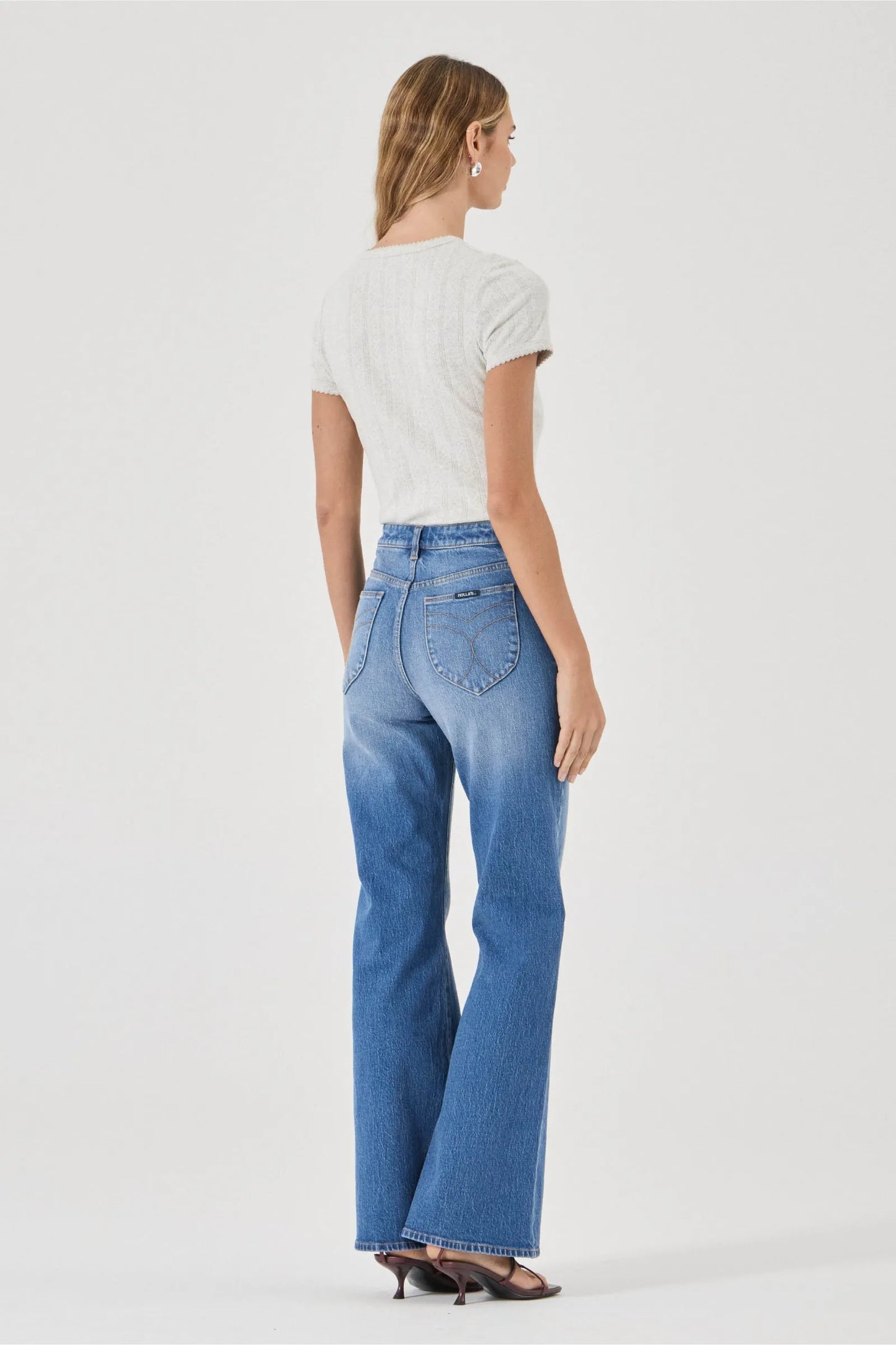 Rolla’s Eastcoast Flare Jean - silverlake