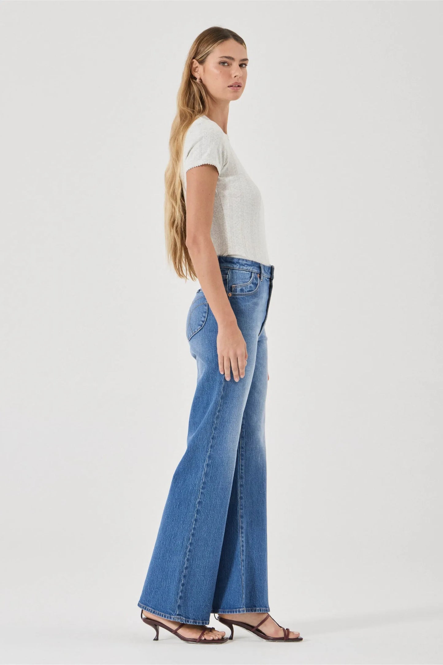 Rolla’s Eastcoast Flare Jean - silverlake