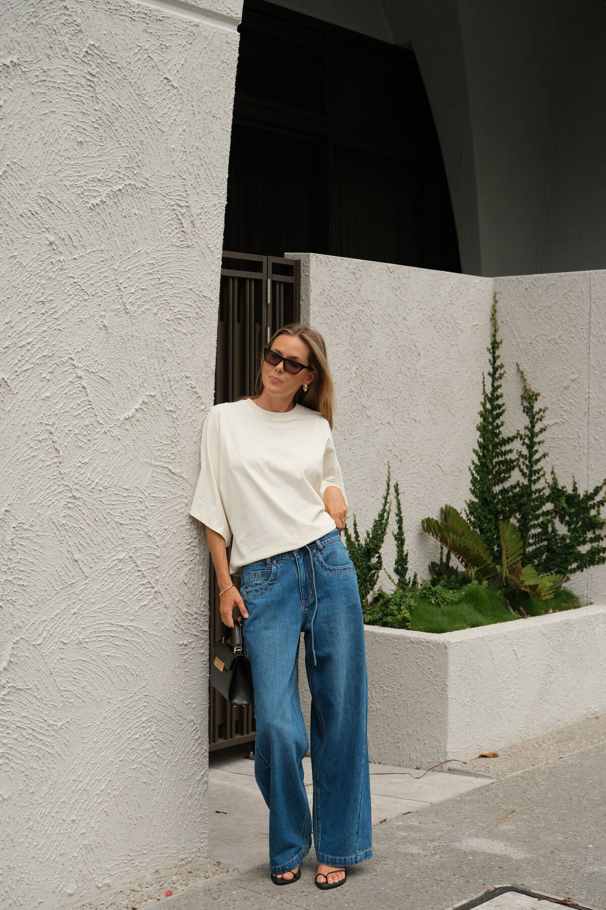 Ceres Lucy Relaxed Sleeve Tee - milk